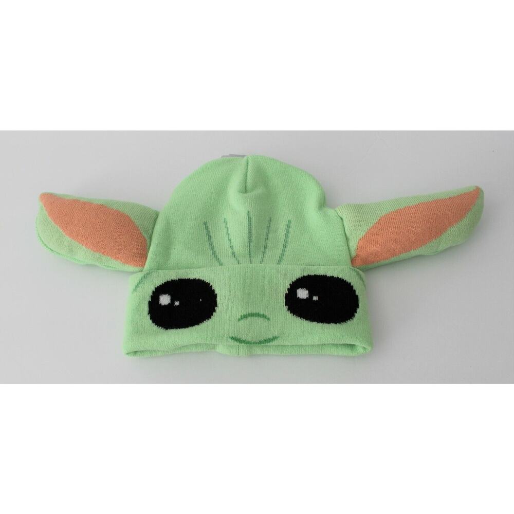 Star Wars The Mandalorian “The Child” Baby Yoda Flip-Down Beanie NWT